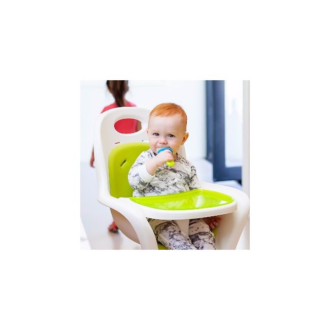 PACHET PROMO - PULP - dispozitiv de hranire din silicon culoare albastru+verde + Lingurita SQUIRT cu rezervor culoare verde - KDC7487635