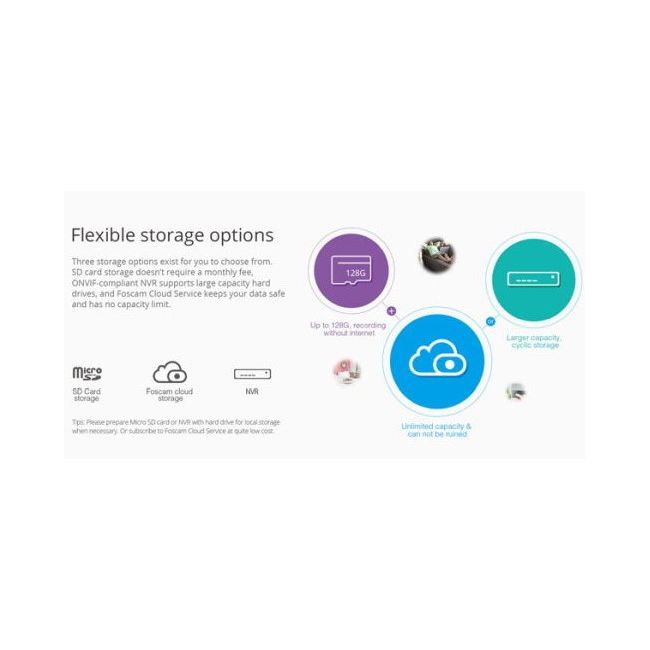 Foscam R2M Camera IP wireless, 1080P, Pan/Tilt, Infrarosu, Audio, P2P, pentru interior - CDN00031