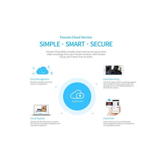 Foscam R2M Camera IP wireless, 1080P, Pan/Tilt, Infrarosu, Audio, P2P, pentru interior - CDN00031
