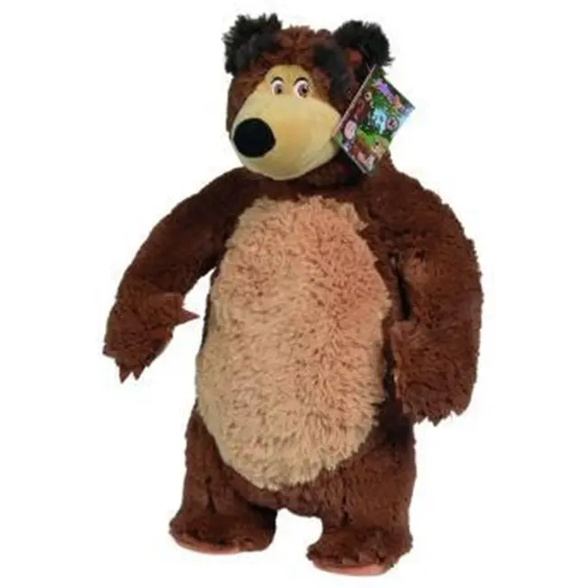 Jucarie de plus simba masha and the bear, bean bag bear 40 cm hubs109301058