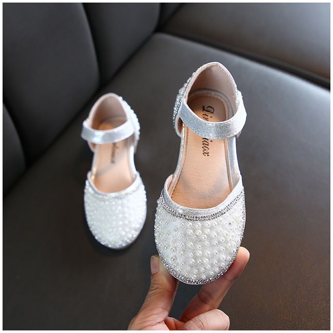 Pantofi eleganti cu perlute si strasuri - MBYY-5182-3.Marimea 21