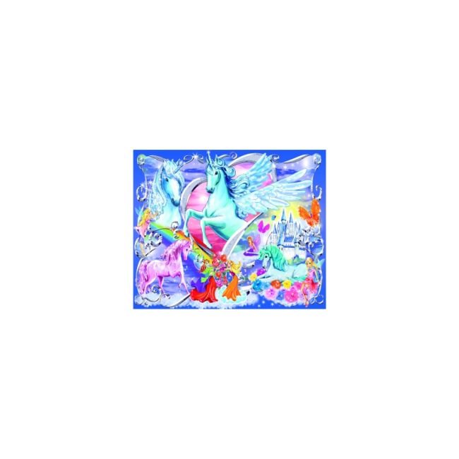 PUZZLE UNICORNI CU SCLIPICI, 100 PIESE - ARTRVSPC13928