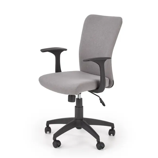 Scaun birou copii hm nody, mecanism de balans, cu brate, tapiterie stofa, rotire 360 ˚, cadru polipropilena, 100 kg, gri drm8792