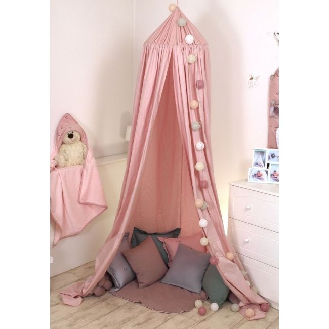 Baldachin Suspendat Multifunctional, Bumbac, 320x250 Cm, Pure Roz Pjb80052
