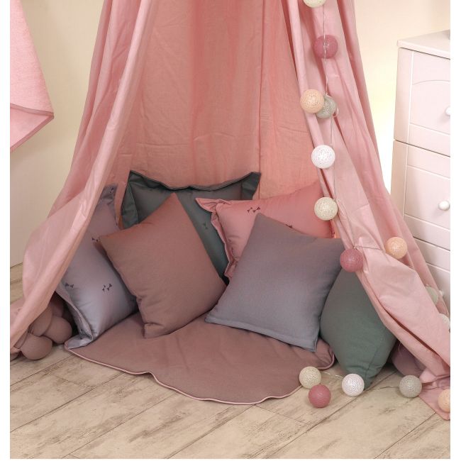 Baldachin Suspendat Multifunctional, Bumbac, 320x250 Cm, Pure Roz Pjb80052
