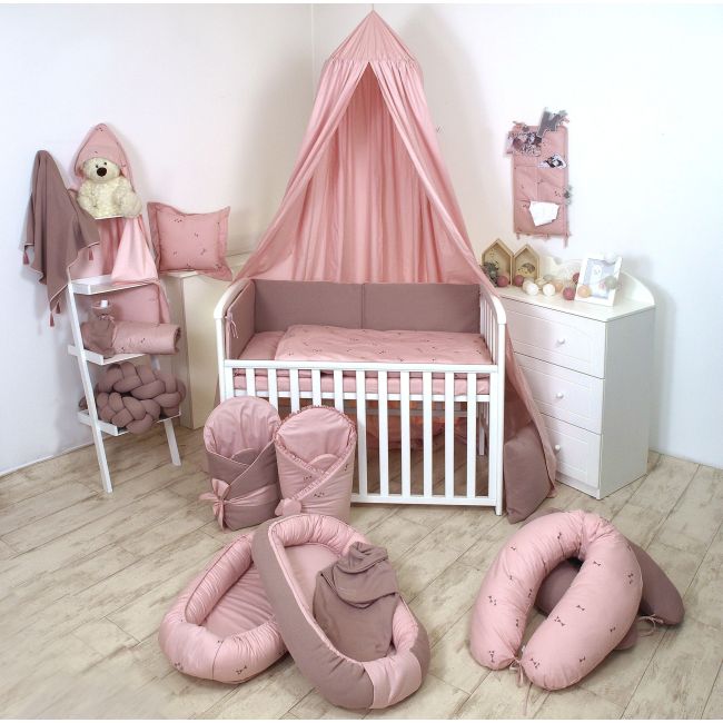 Baldachin Suspendat Multifunctional, Bumbac, 320x250 Cm, Pure Roz Pjb80052