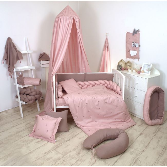 Baldachin Suspendat Multifunctional, Bumbac, 320x250 Cm, Pure Roz Pjb80052