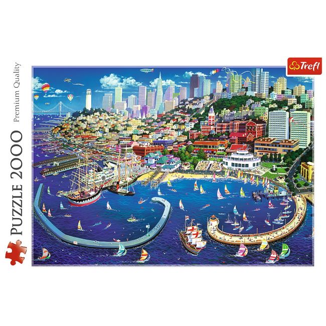 PUZZLE TREFL 2000 GOLFUL SAN FRANCISCO VIV27107
