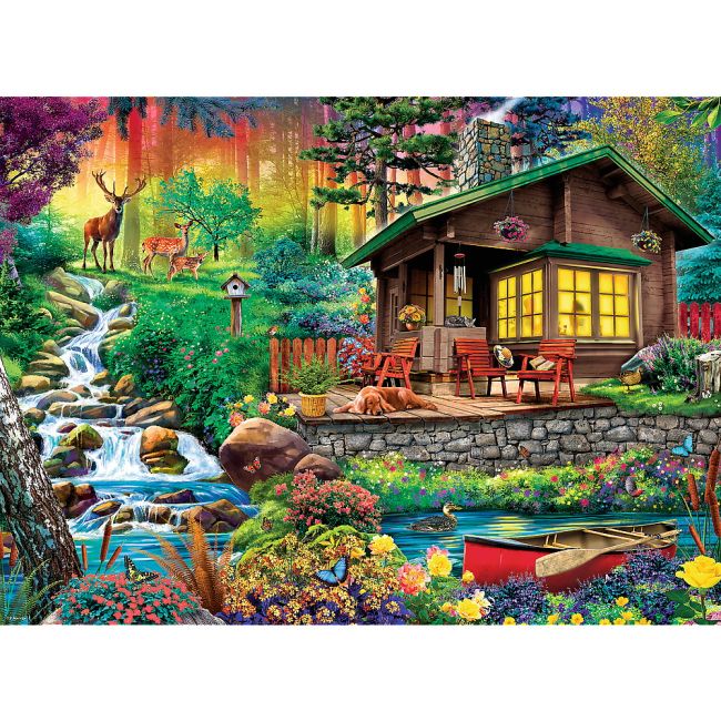 PUZZLE TREFL 3000 CABANA DIN PADURE VIV33074