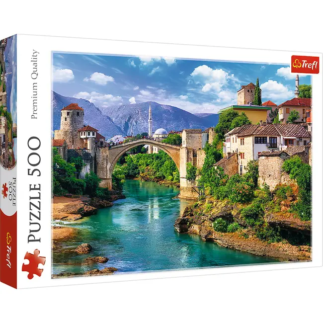 PUZZLE TREFL 500 POD VECHI MOSTAR BOSNIA VIV37333