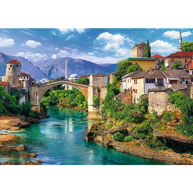 PUZZLE TREFL 500 POD VECHI MOSTAR BOSNIA VIV37333