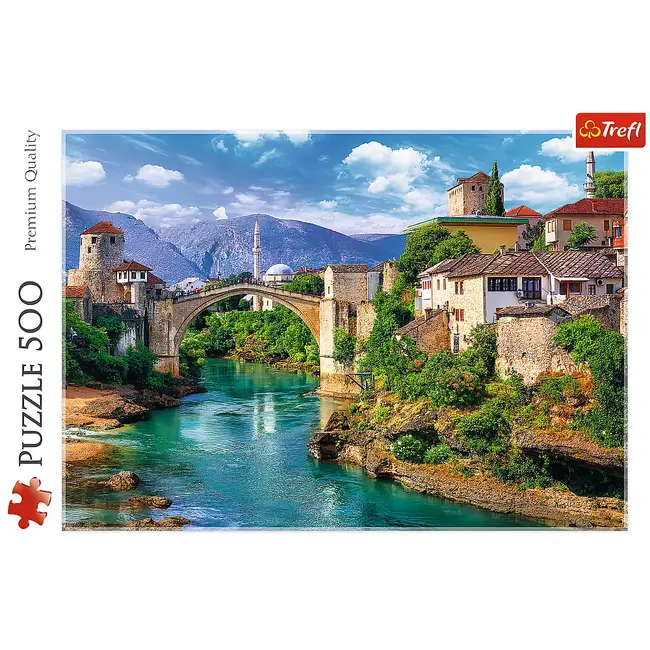 PUZZLE TREFL 500 POD VECHI MOSTAR BOSNIA VIV37333