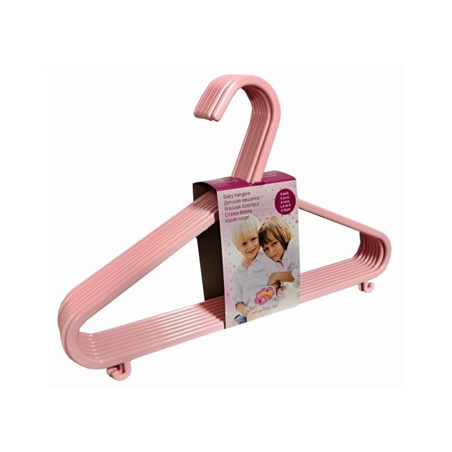 Set 8 Umerase Pentru Haine Bebe, Light Pink, Maltex Baby Pjb8061pink