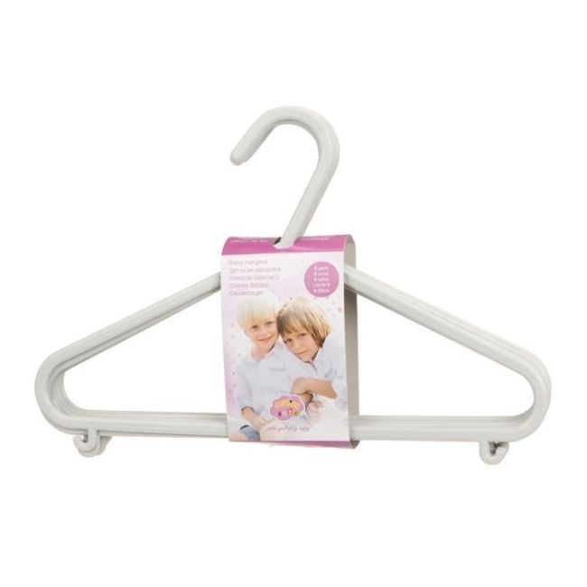 Set 8 Umerase Pentru Haine Bebe, Alb, Maltex Baby Pjb8061white