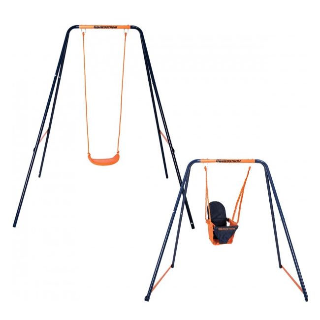Leagan 2 in 1 pentru bebelusi si copii 08835 MVS pentru exterior din metal - SOLMVSM08835