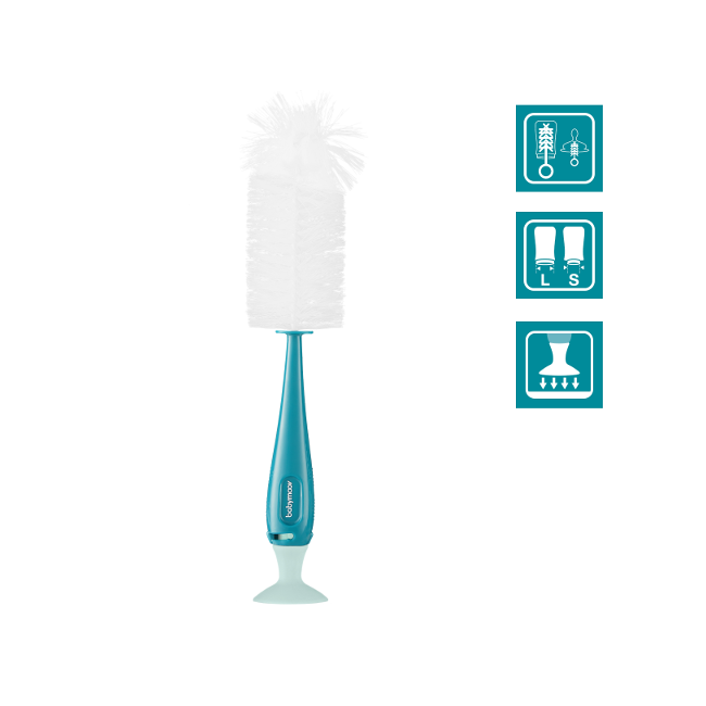 Babymoov - Perie biberoane 2 in 1 albastru BBBA006007