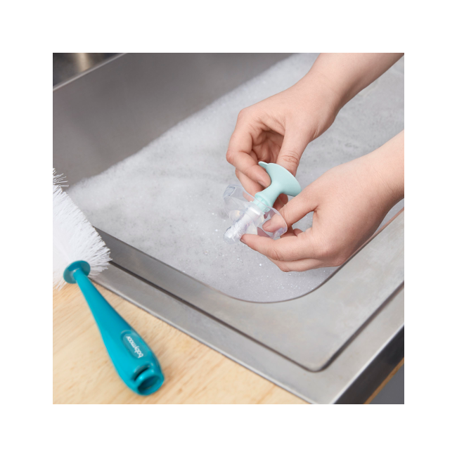 Babymoov - Perie biberoane 2 in 1 albastru BBBA006007