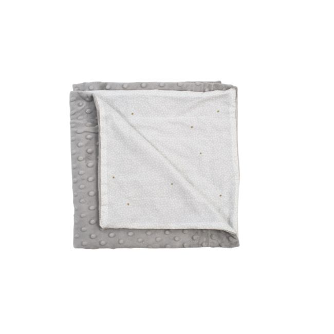 Patura in strat dublu cu buline in relief - 120 x 90cm
