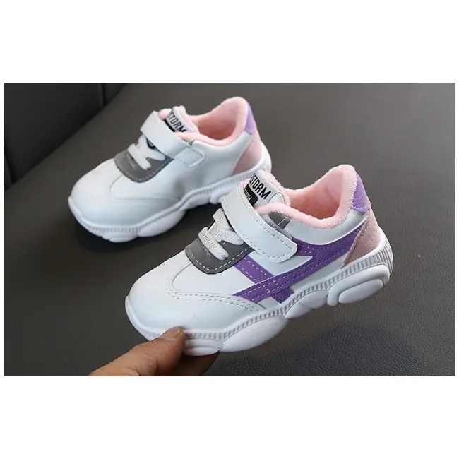 Adidasi copii cu dungi lila MBXZ619-3-bo4.Marimea 24