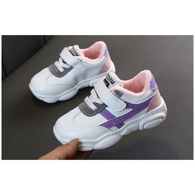 Adidasi copii cu dungi lila MBXZ619-3-bo4