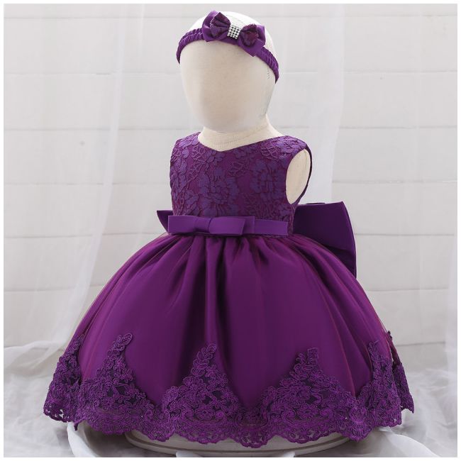 Rochita ocazie cu dantela - Purple MDL1911XZ-9-G