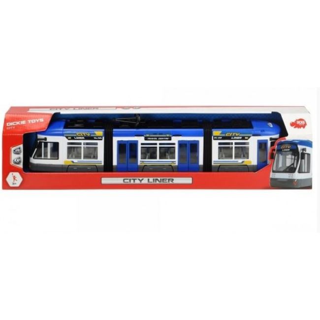 DICKIE TRAMVAI ALBASTRU CU USI MOBILE 46CM VIV203749017_ALBASTRU