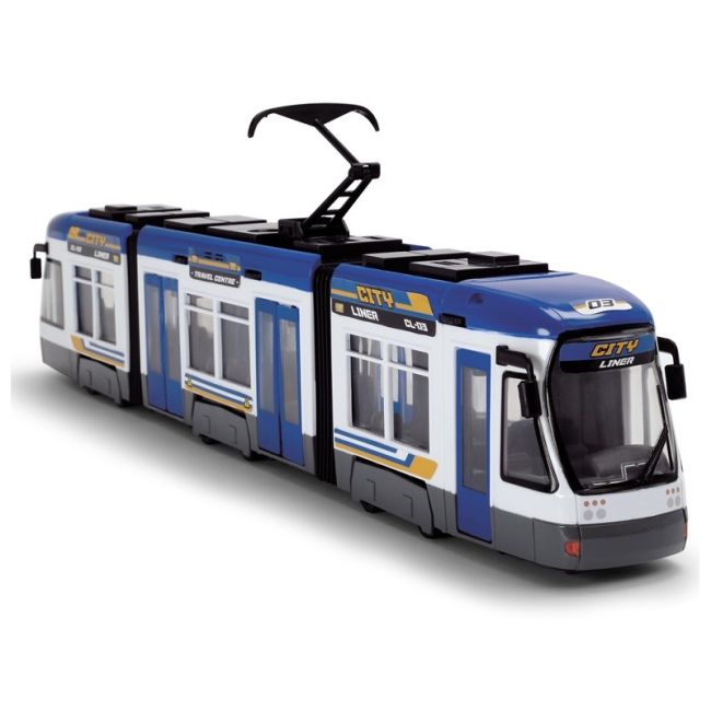 DICKIE TRAMVAI ALBASTRU CU USI MOBILE 46CM VIV203749017_ALBASTRU
