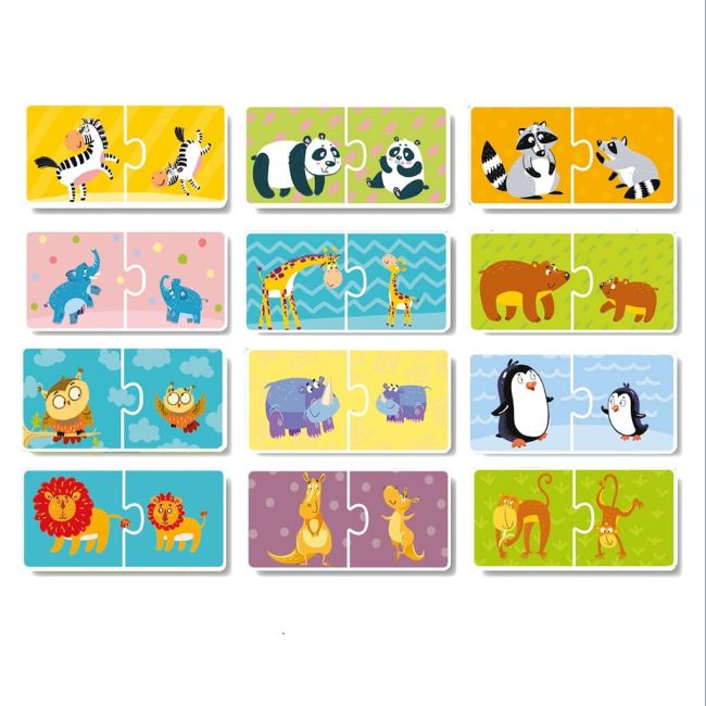 Duo puzzle - mama si puiul (2 piese)