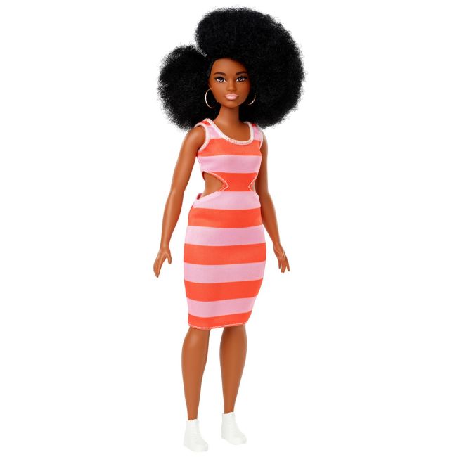 PAPUSA BARBIE FASHIONISTA AFROAMERICANA CU PARUL CRET VIVMTFBR37_FXL45