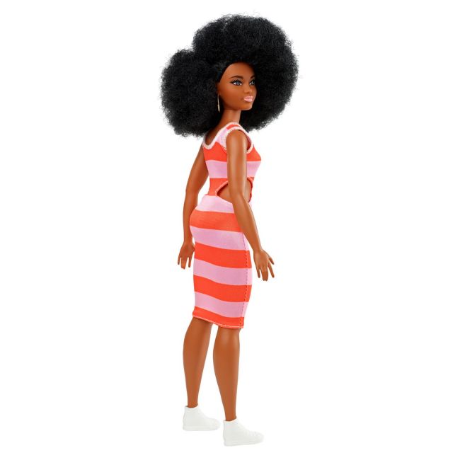 PAPUSA BARBIE FASHIONISTA AFROAMERICANA CU PARUL CRET VIVMTFBR37_FXL45