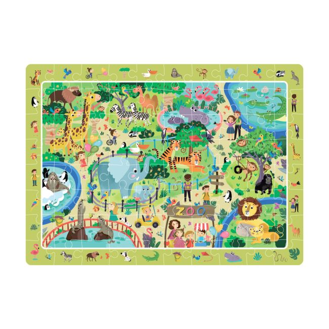 Puzzle - animalute la zoo (80 piese)