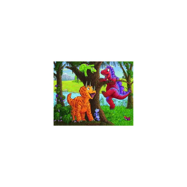 PUZZLE DINOZAURI LA RAU, 2x24 PIESE - ARTRVSPC05030