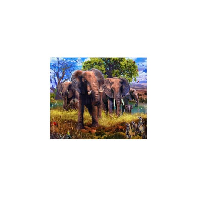 PUZZLE FAMILIE ELEFANTI, 500 PIESE - ARTRVSPA15040