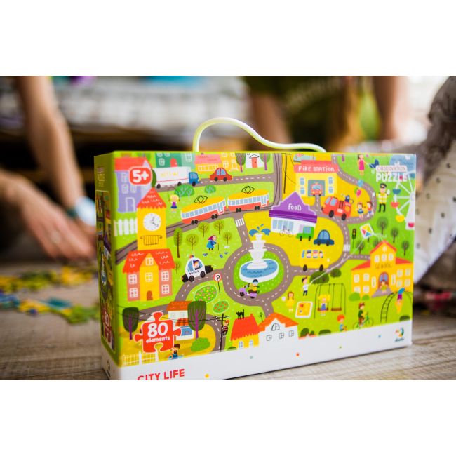 Puzzle - orasul (80 piese)