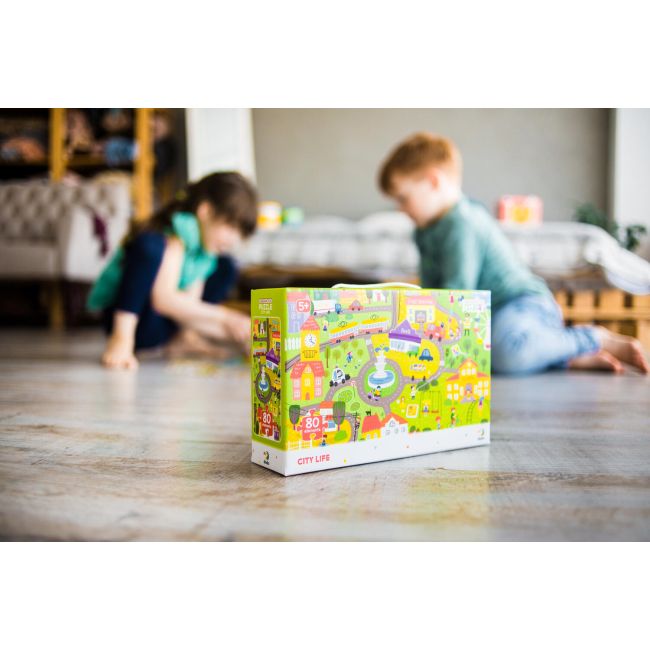 Puzzle - orasul (80 piese)