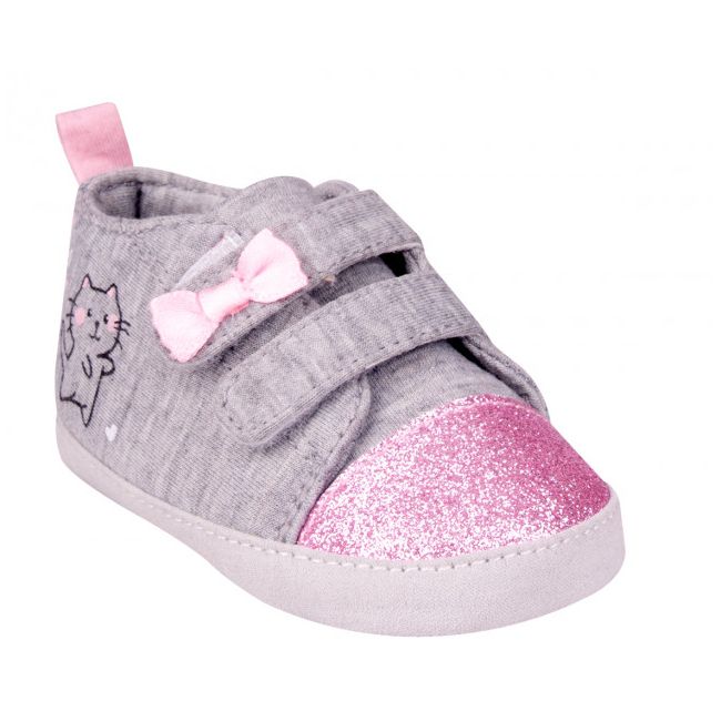 Tenisi gri - Shining Kitty - OB-093.6-12 luni (Marimea 19 incaltaminte)