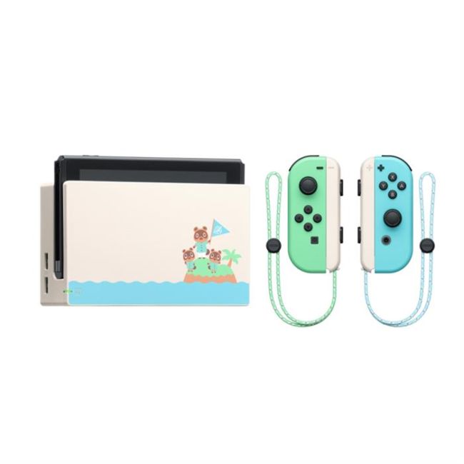 Consola Nintendo Switch Joy-Con Pastel Green Blue Animal Crossing New Horizons - VG87217
