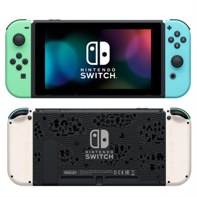 Consola Nintendo Switch Joy-Con Pastel Green Blue Animal Crossing New Horizons - VG87217