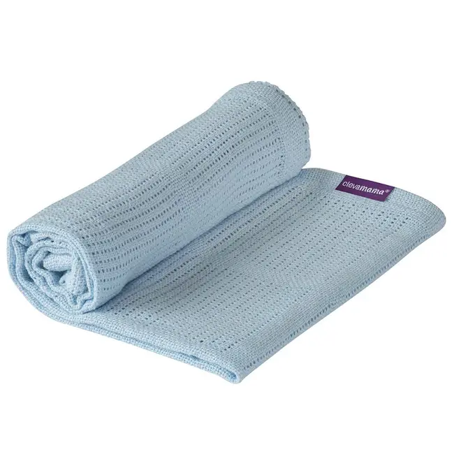Paturica din bumbac 120 x 140 cm- Bleu Clevamama 3455 SUPclvm_3455