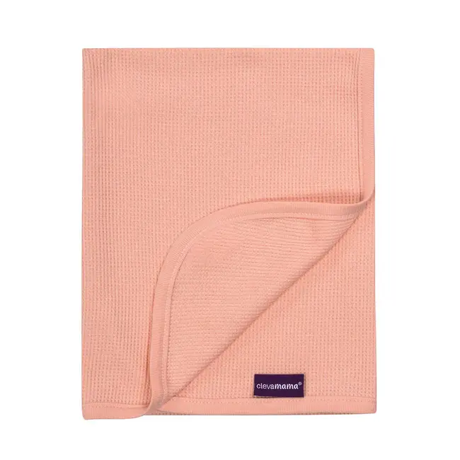 Paturica din bumbac Waffle Weave 70 x 90 cm- Coral Clevamama 3460 SUPclvm_3460