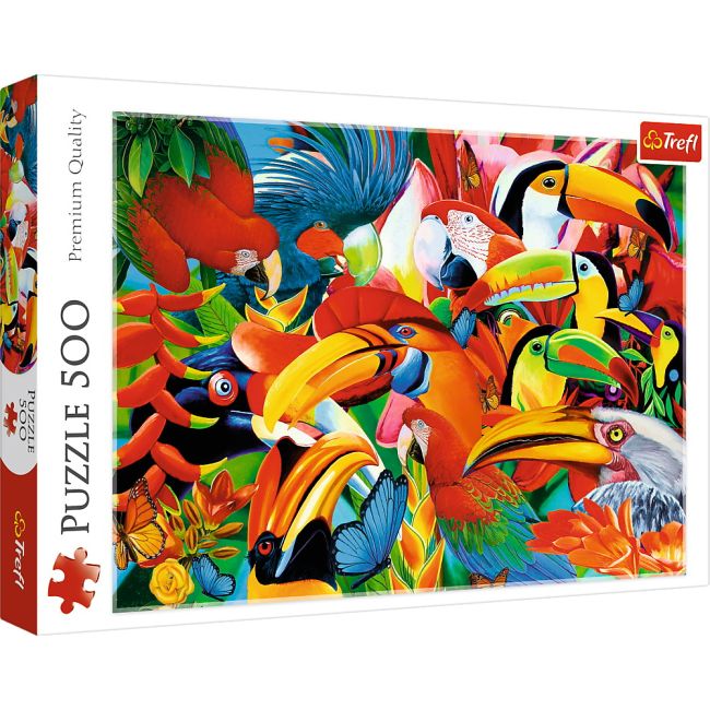 PUZZLE TREFL 500 PASARI COLORATE VIV37328
