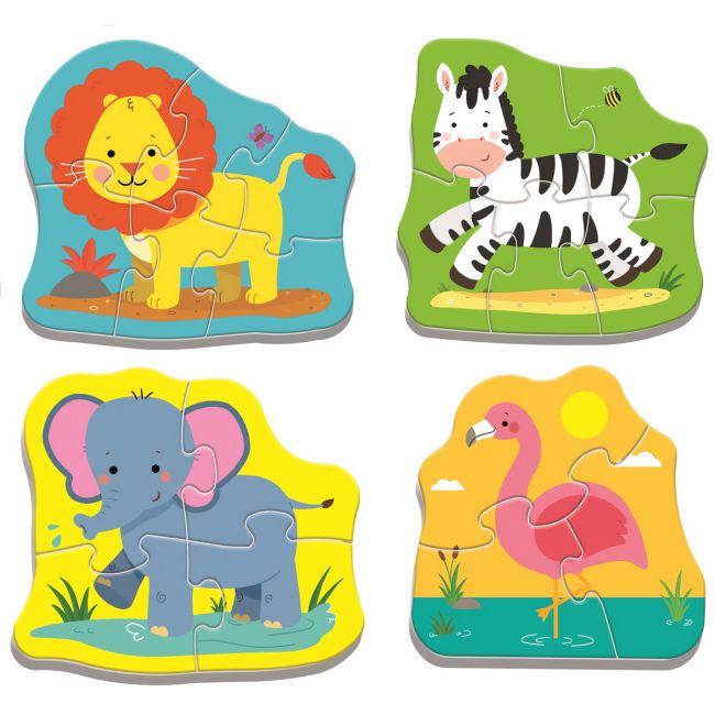 PUZZLE TREFL BABY CLASIC ANIMALE SAFARI 8 PIESE VIV36073