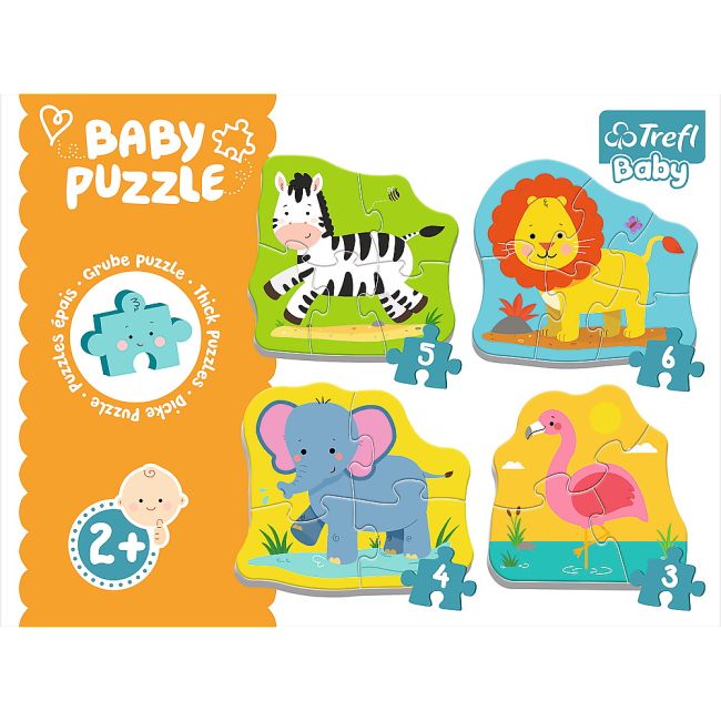 PUZZLE TREFL BABY CLASIC ANIMALE SAFARI 8 PIESE VIV36073