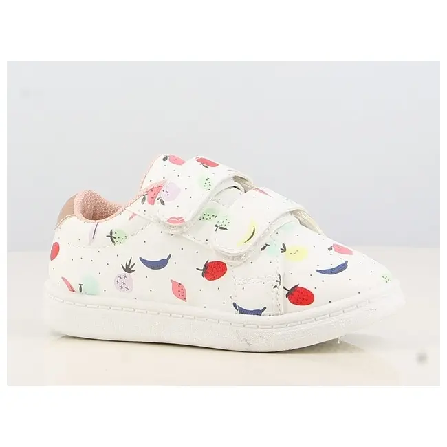 Pantofi sport albi - Colourful fruits - ALB311910.Marimea 27