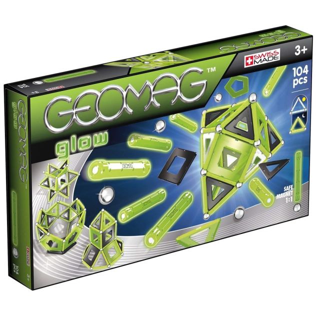 Set Constructie Geomag Panels Glow 104 piese - 4AKGEOM-337