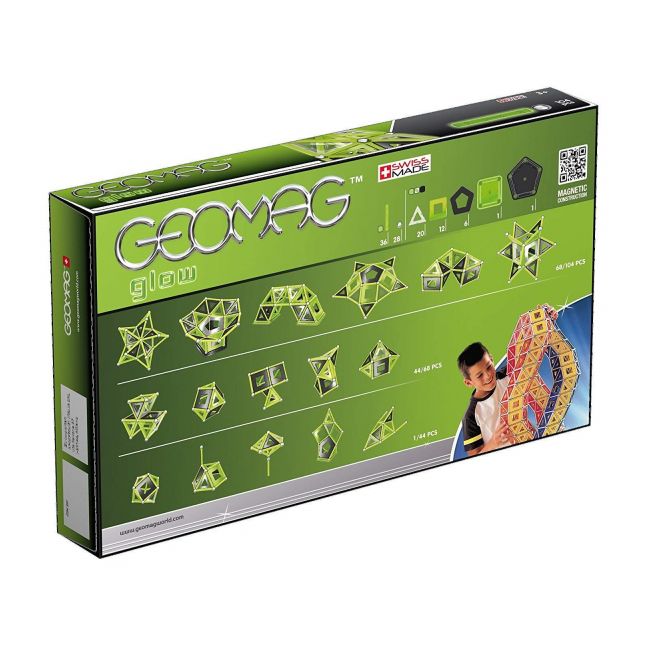 Set Constructie Geomag Panels Glow 104 piese - 4AKGEOM-337