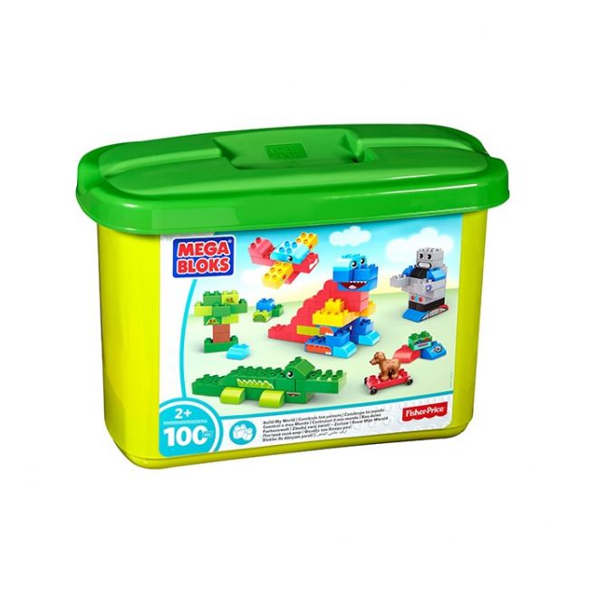 Set Cuburi Mega Bloks Construieste o poveste, 100 piese - 4AKCYR23