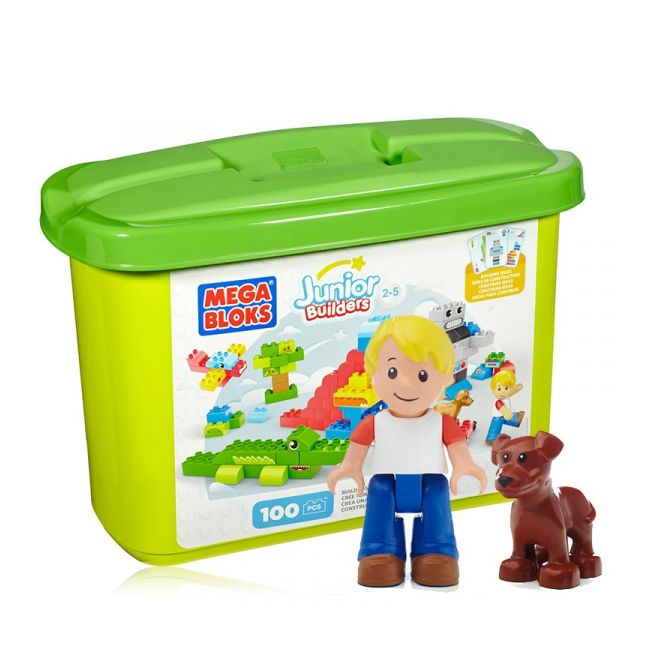 Set Cuburi Mega Bloks Construieste o poveste, 100 piese - 4AKCYR23