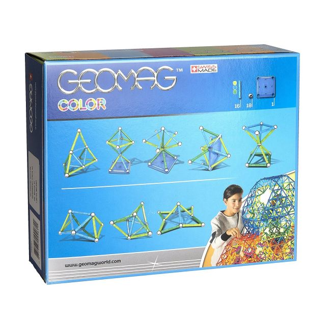Set de constructie magnetic Geomag color 35 piese - 4AKGEOM-261