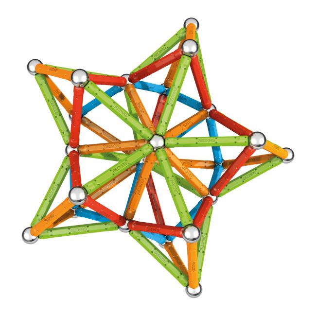 Set de constructie magnetic Geomag, Confetti, 127 piese - 4AKGEOM-354